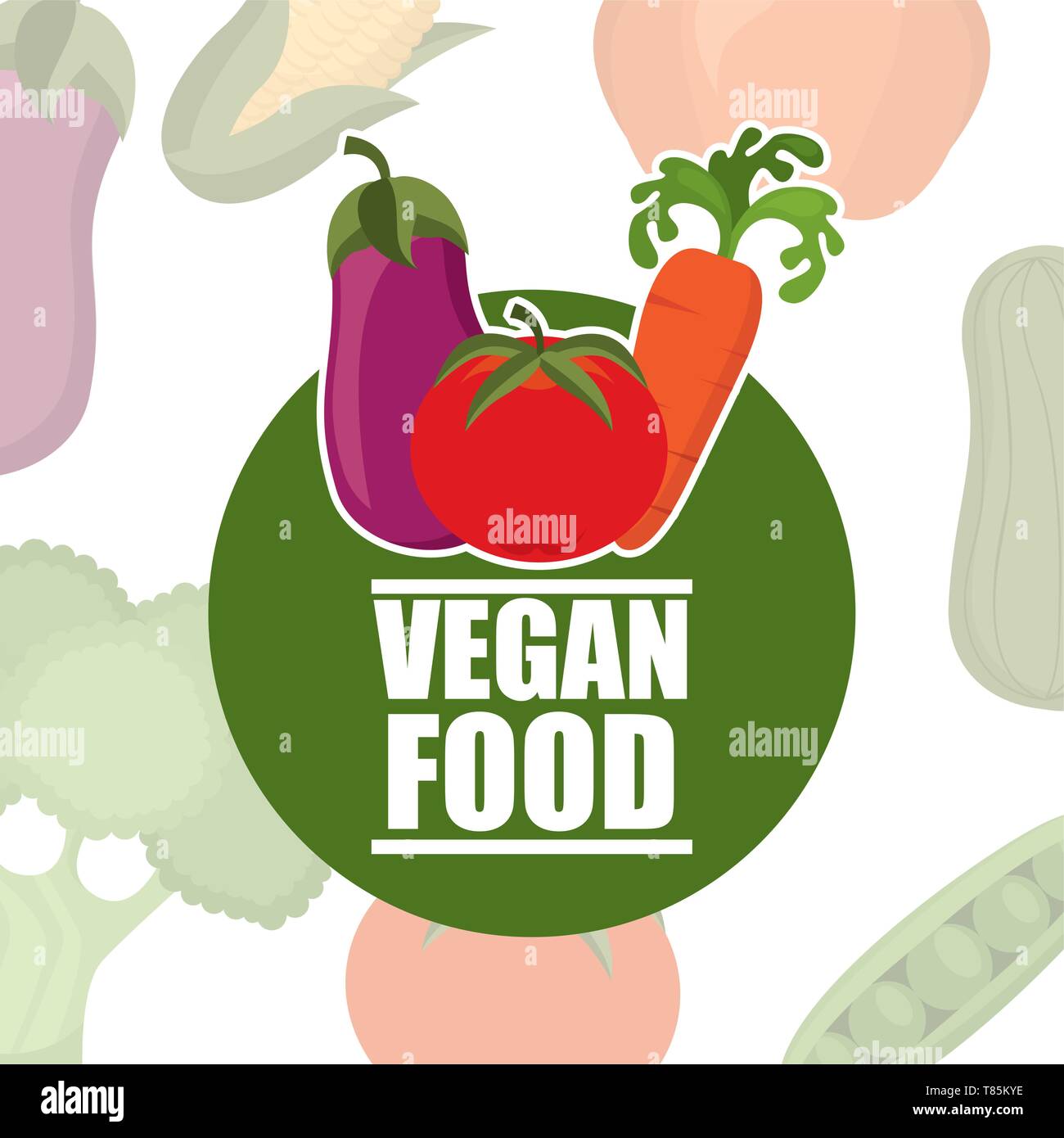 vegan food design Stock Vector Image & Art - Alamy
