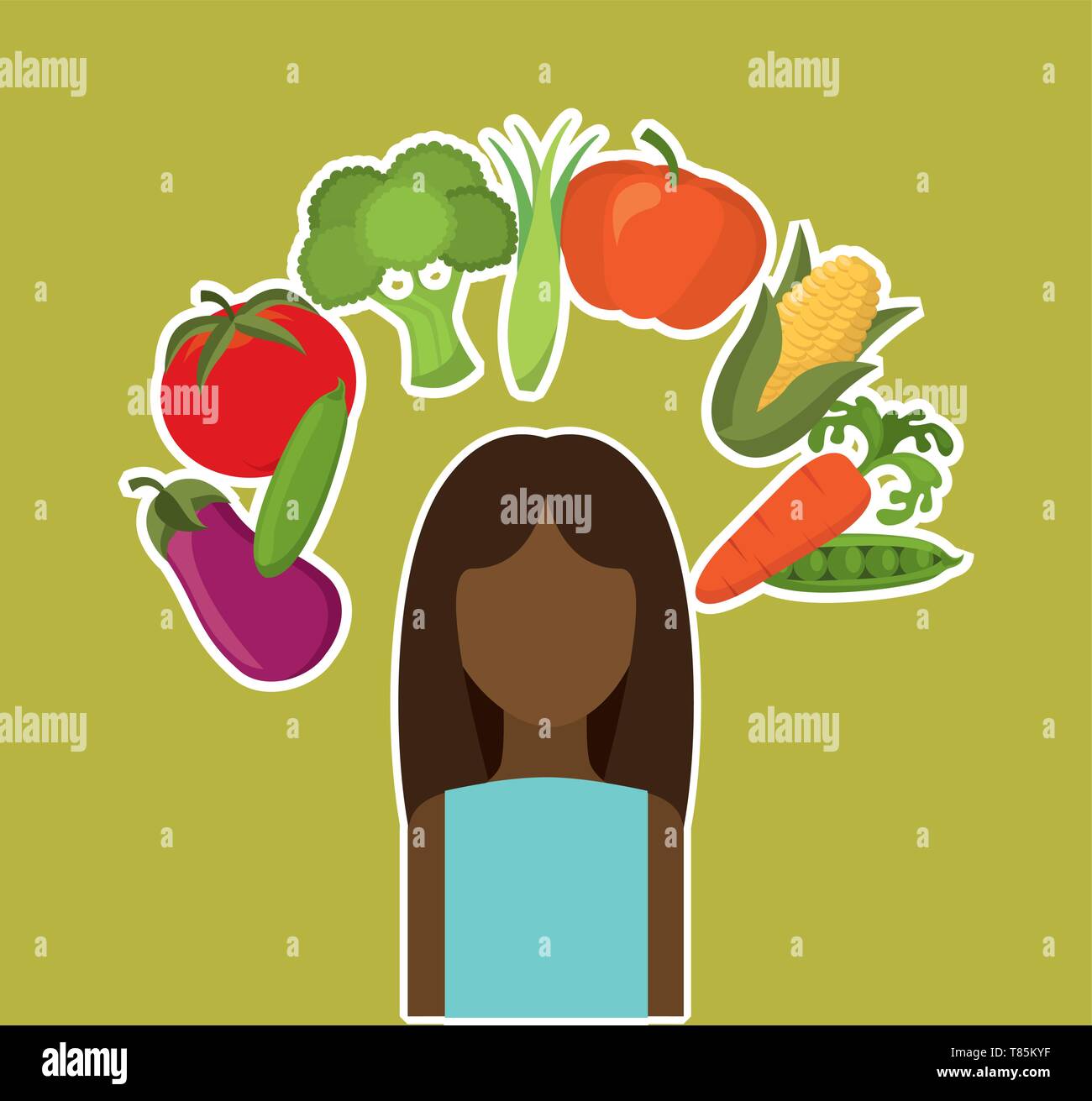 vegan food design Stock Vector Image & Art - Alamy