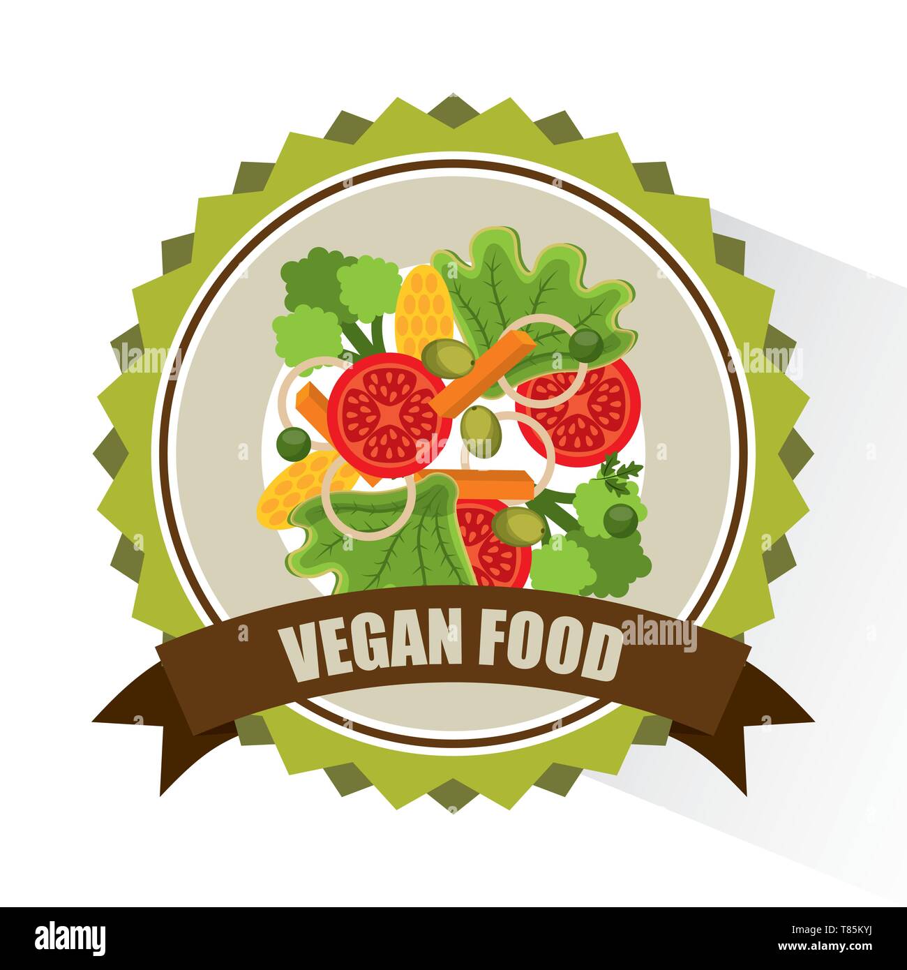 vegan food design Stock Vector Image & Art - Alamy