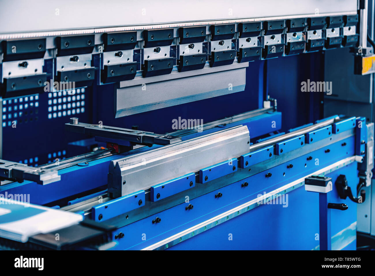 Press brake machine Stock Photo Alamy