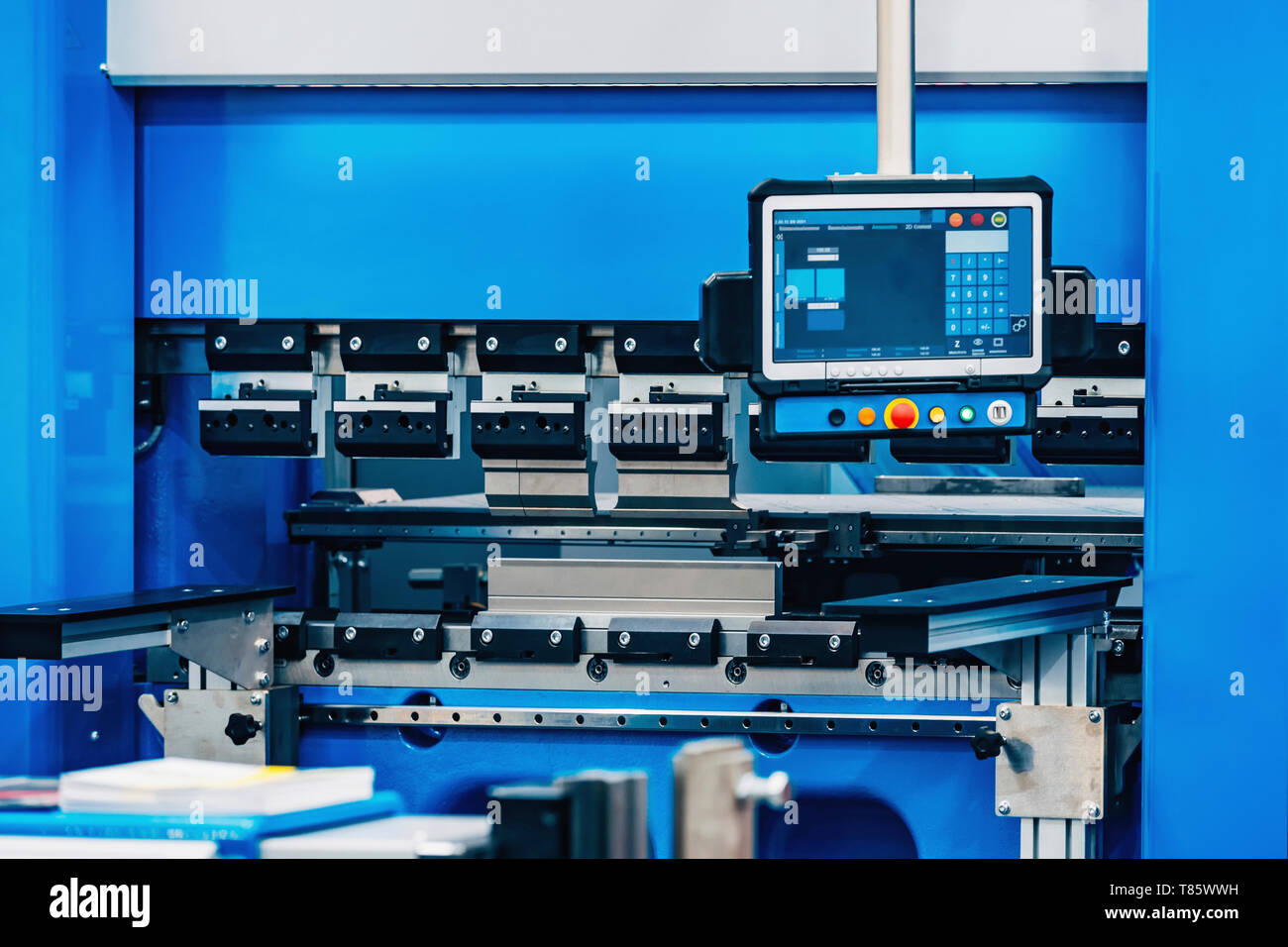 Electric press brake Stock Photo Alamy