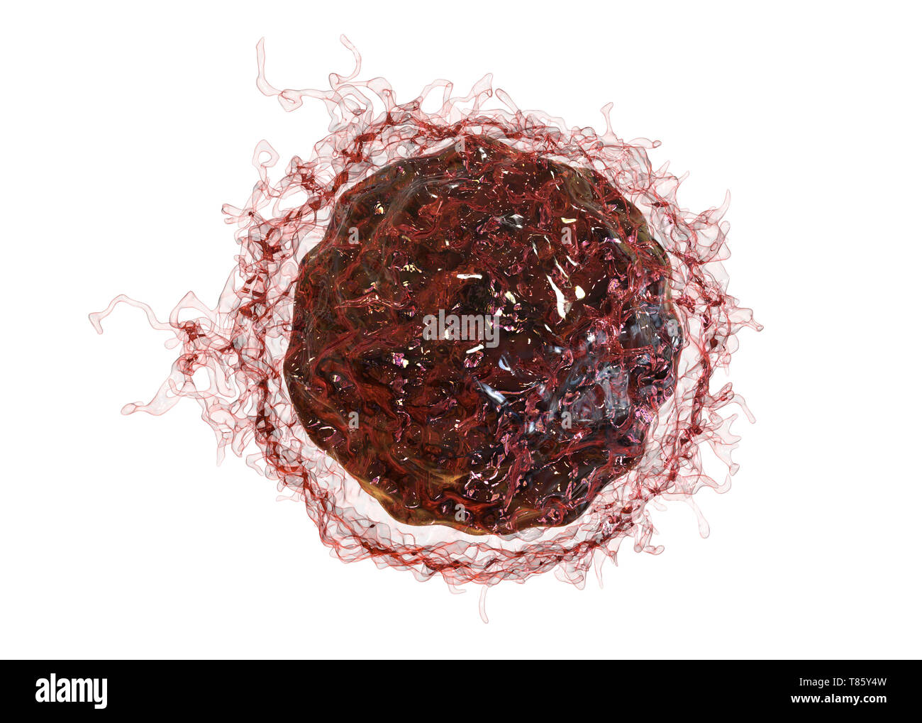 Cancer cell, illustration Stock Photo