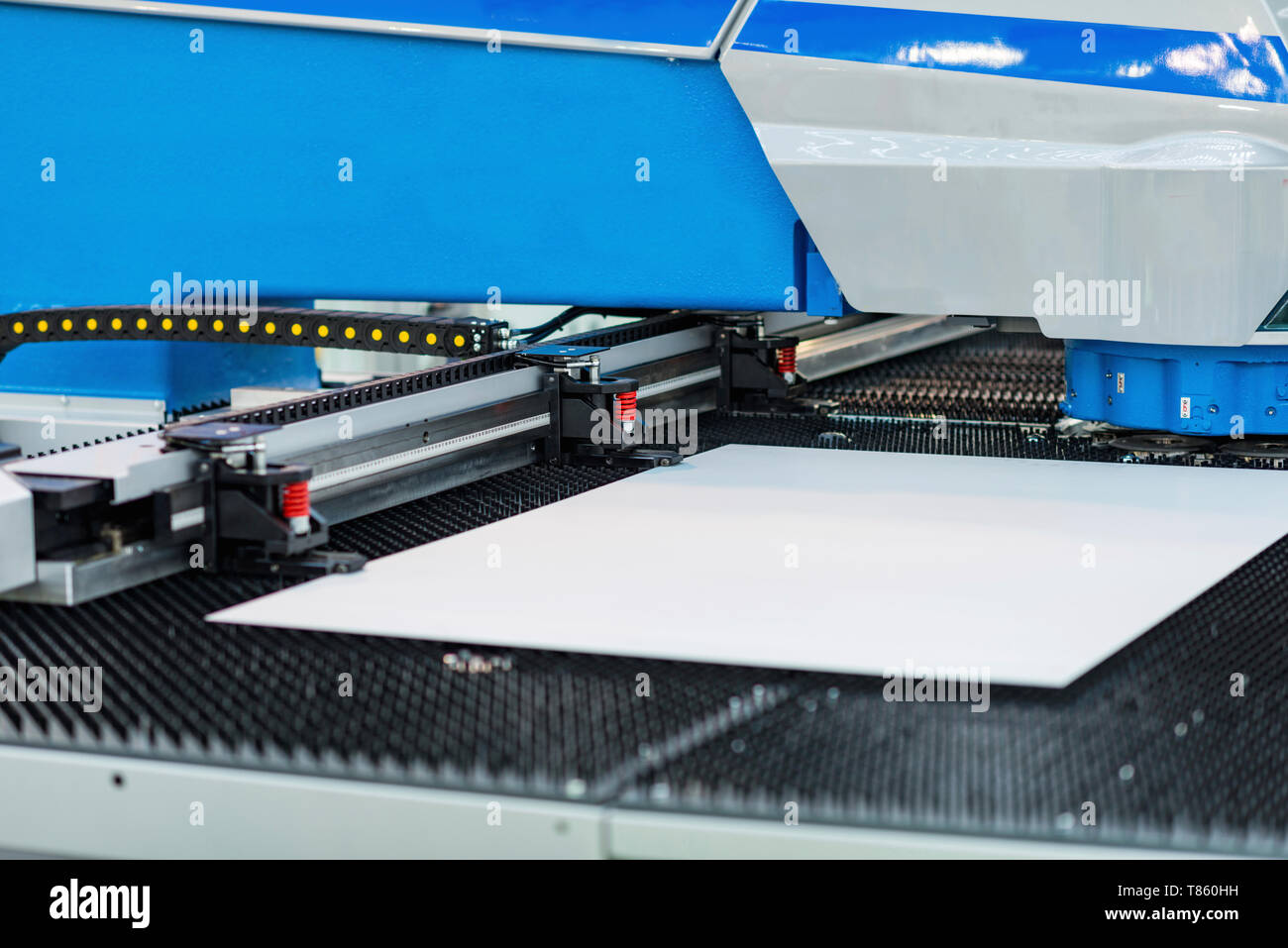 Automated metalwork machine Stock Photo