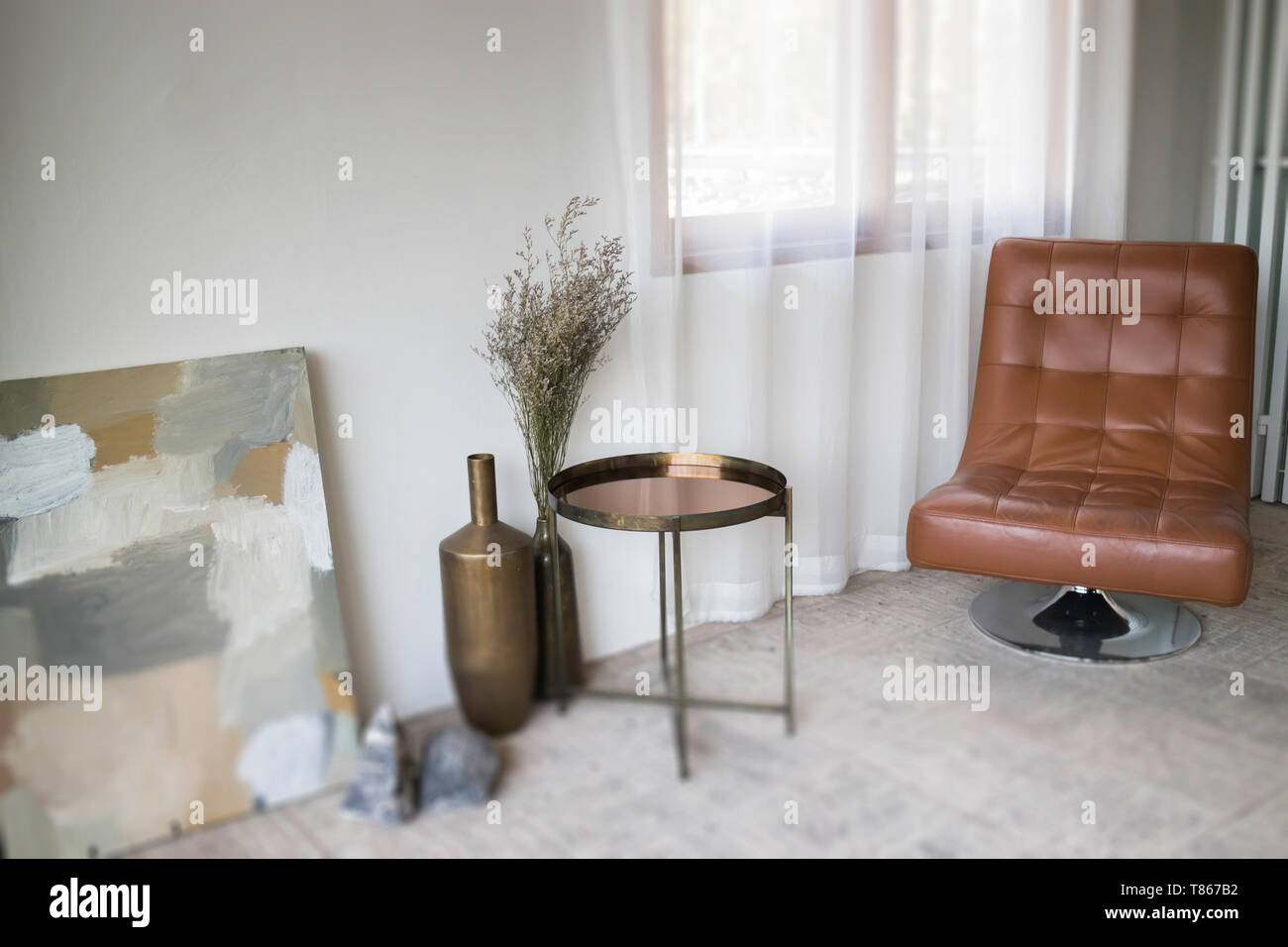Interior design multipurpose table in modern style, stock photo Stock ...