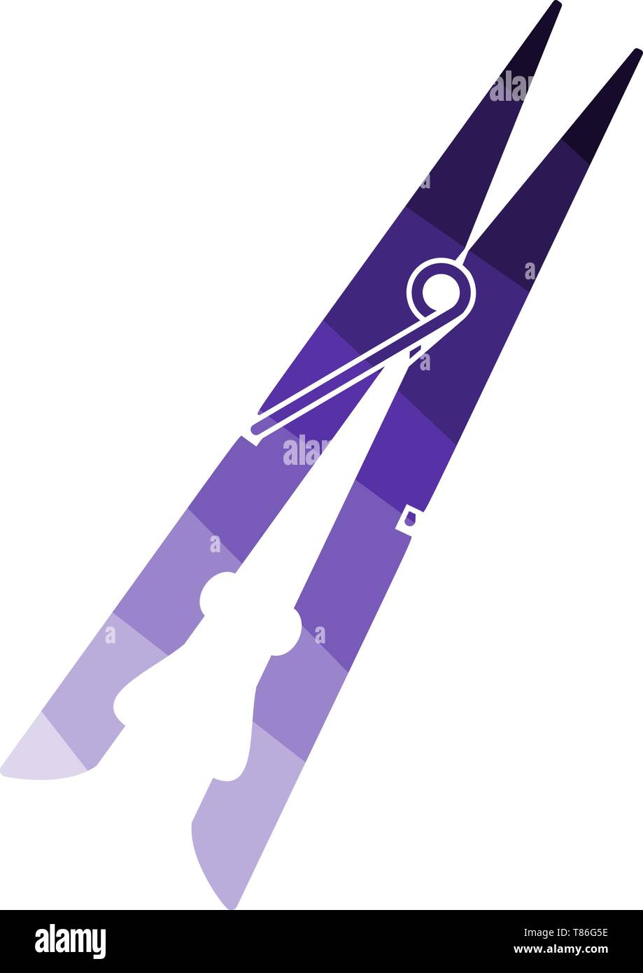 Laundry peg Stock Vector Images - Alamy