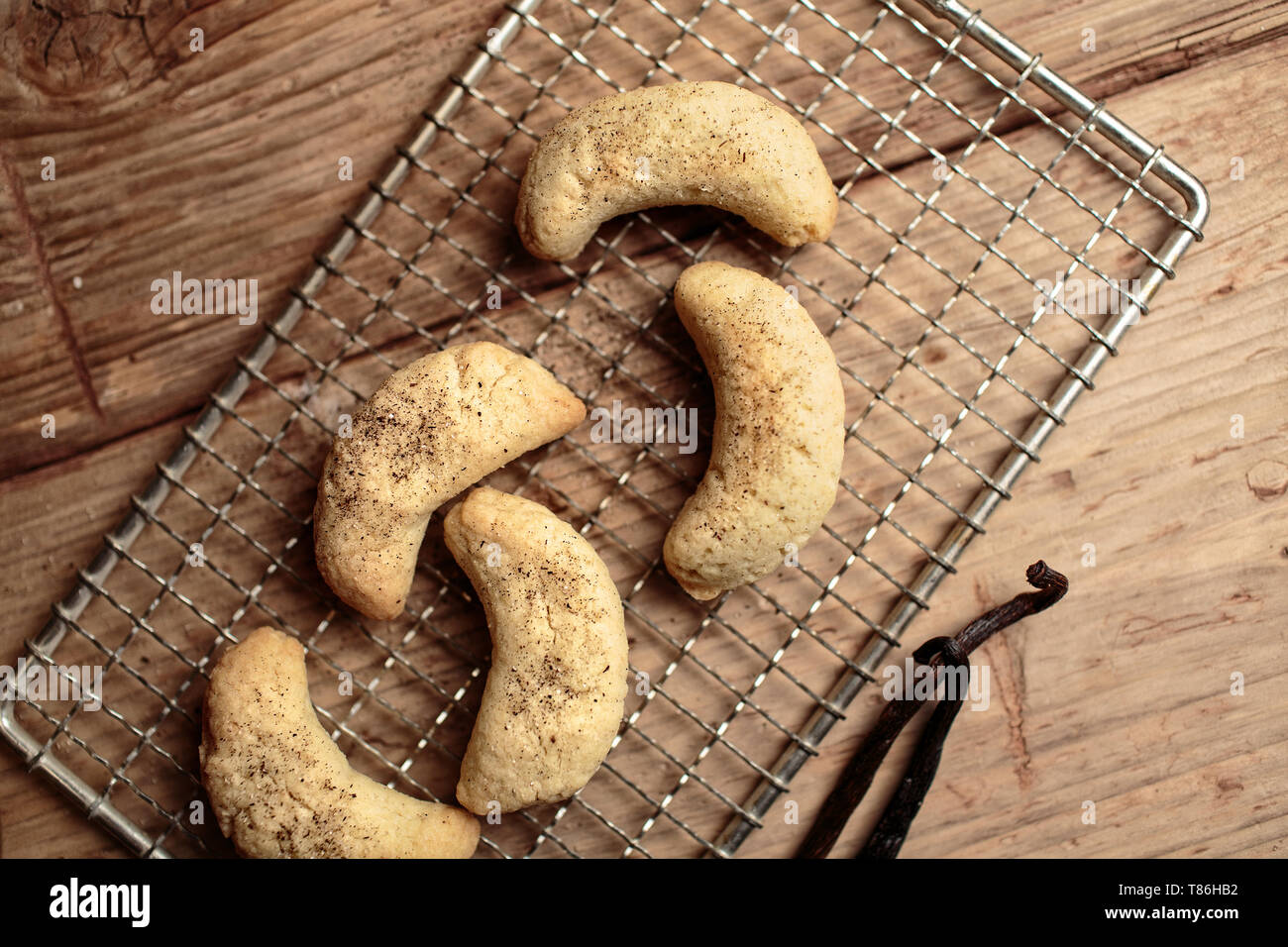 Home Made Vanilla Cookies fresh out of the oven Stock Photo Alamy