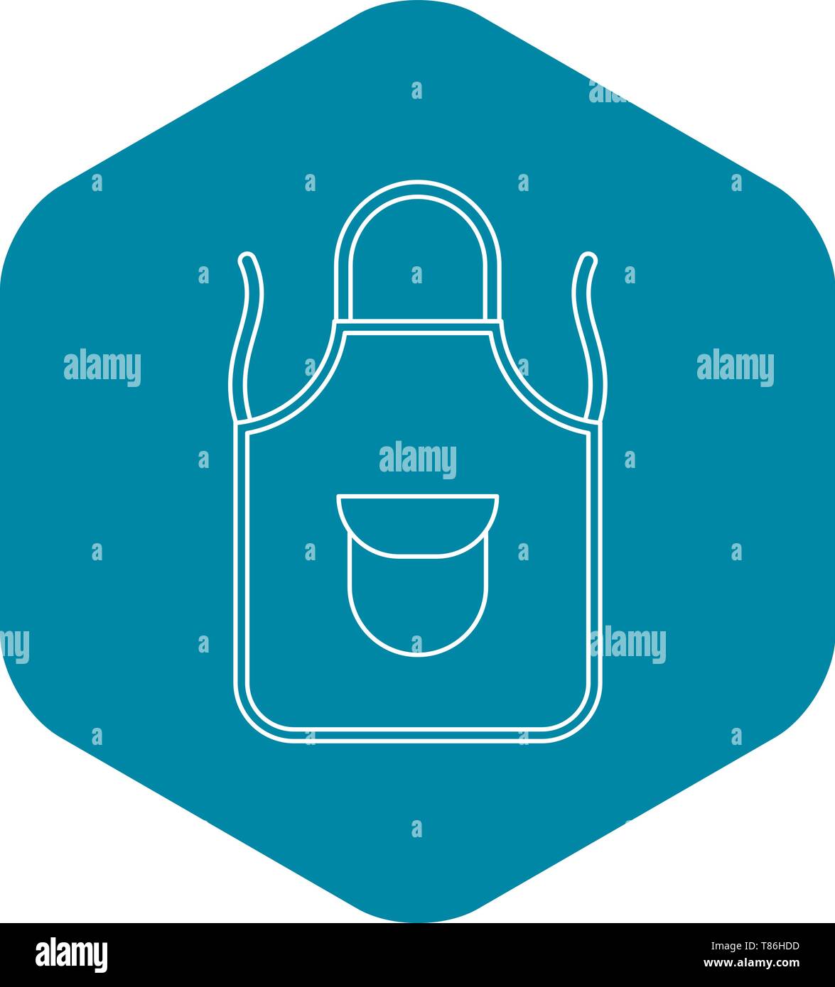 Apron icon, outline style Stock Vector Image & Art - Alamy