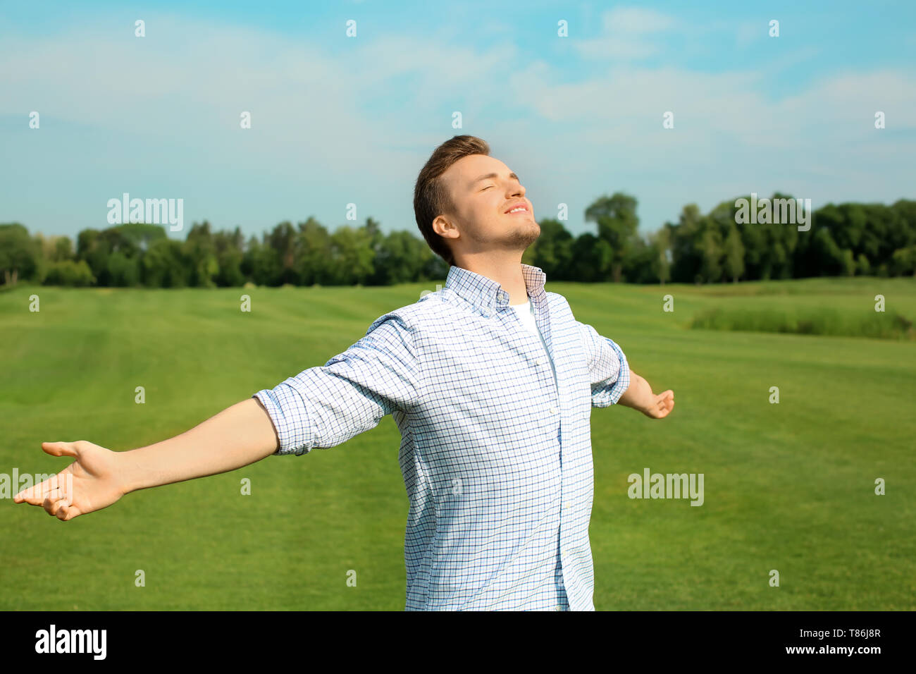 man-enjoying-the-sunny-weather-hi-res-stock-photography-and-images-alamy
