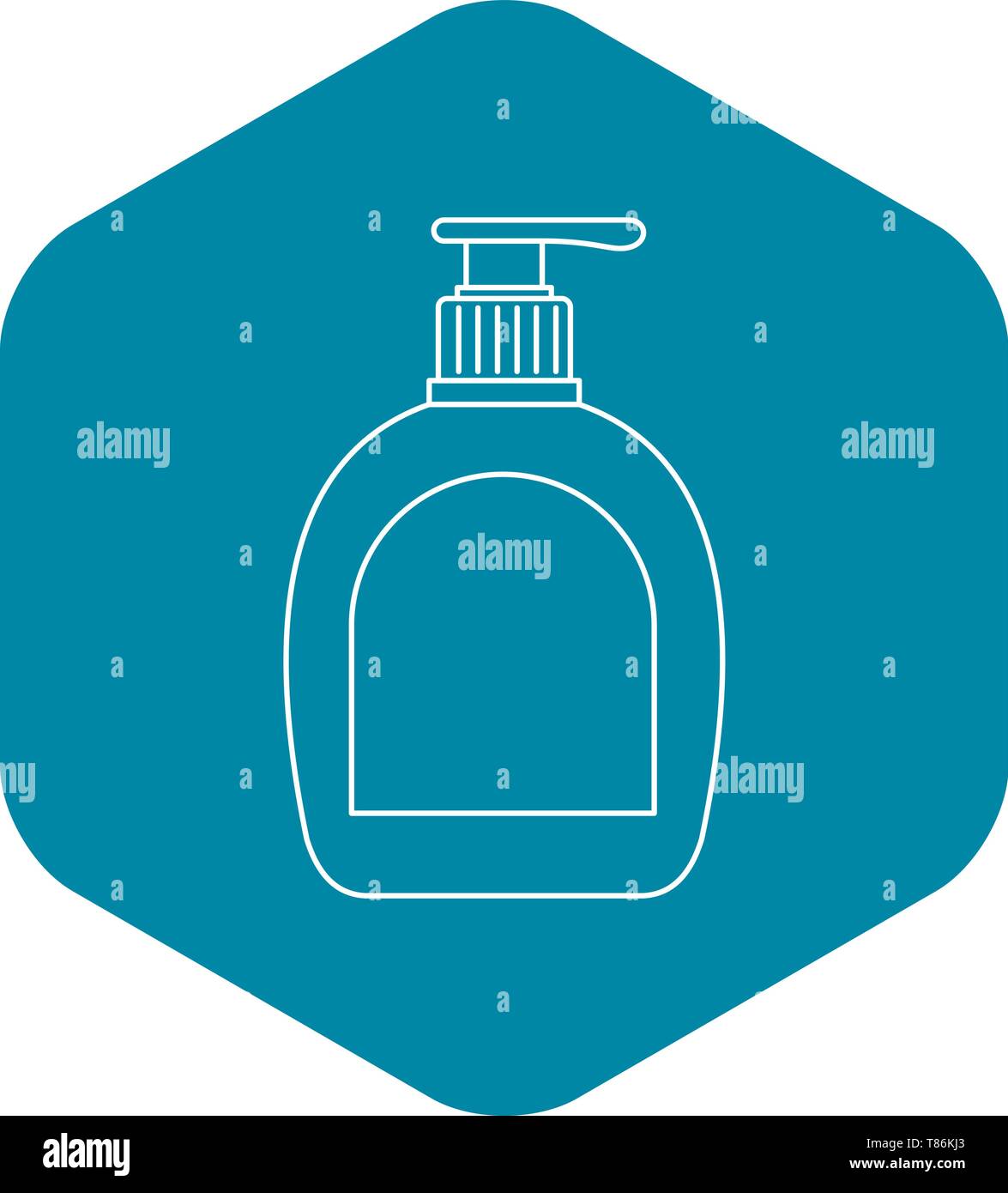 Soap bottle icon, outline style Stock Vector Image & Art - Alamy