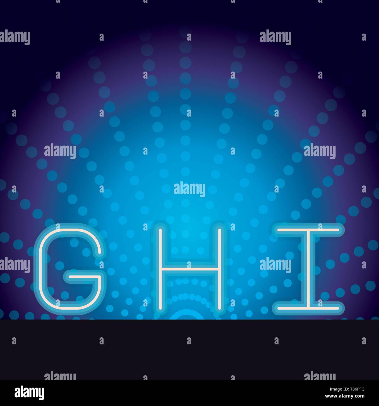Fhe Lettering Neon Color letters font neon Stock Vector Image & Art - Alamy