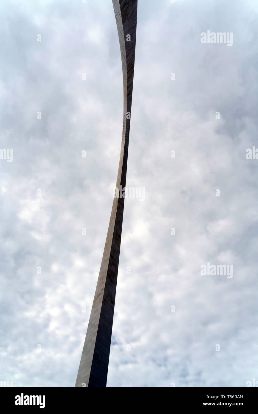 Different views of the St. Louis Arch - Gateway to The West Stock Photo