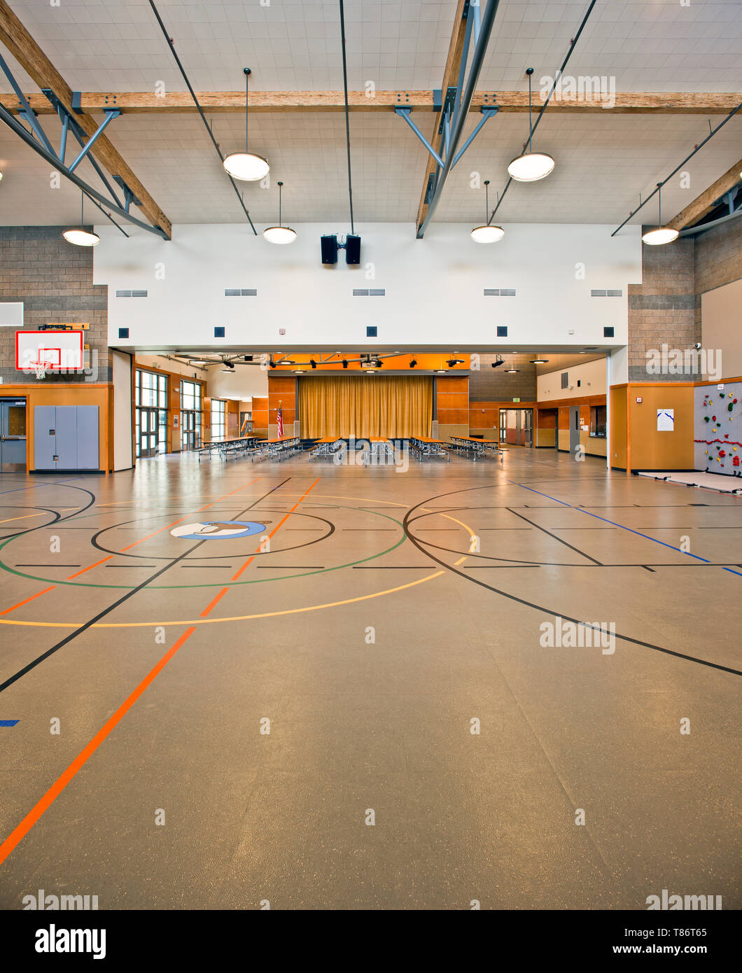School Gymnasium Stock Photo 246013101 Alamy