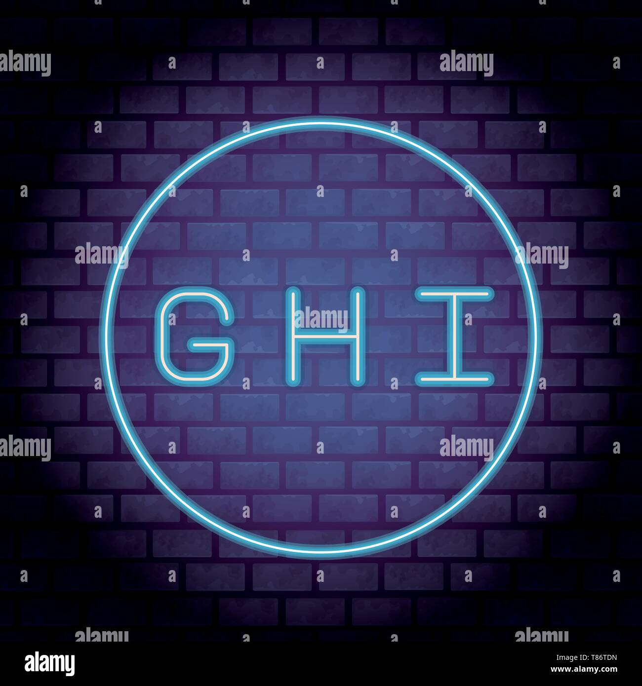 Fhe Lettering Neon Color letters font neon Stock Vector Image & Art - Alamy