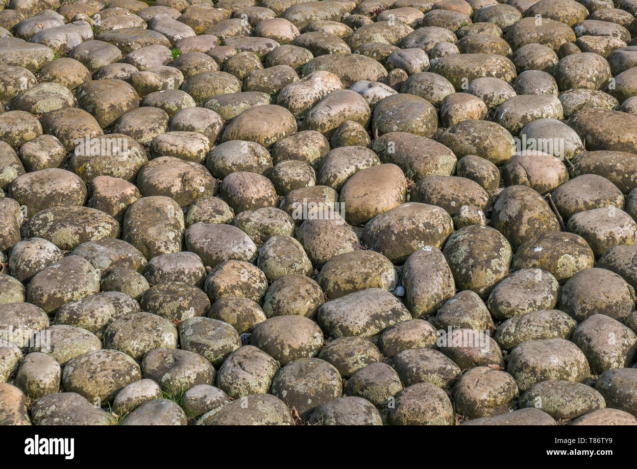 Rocks decorated in Japanese gardens Suitable for background images ...