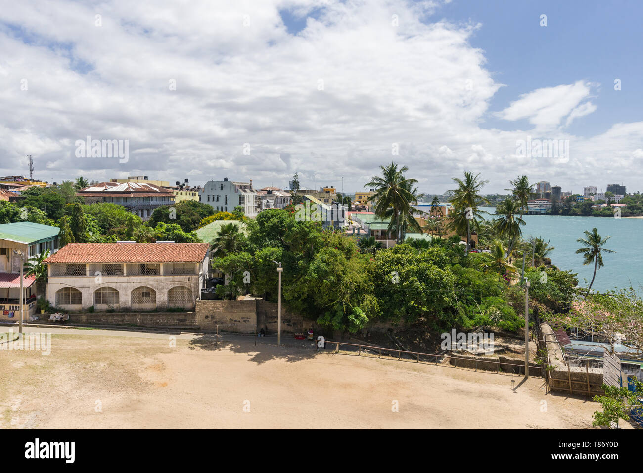 View of Mombasa Old Town from Fort Jesus, Mombasa, Kenya Stock Photo