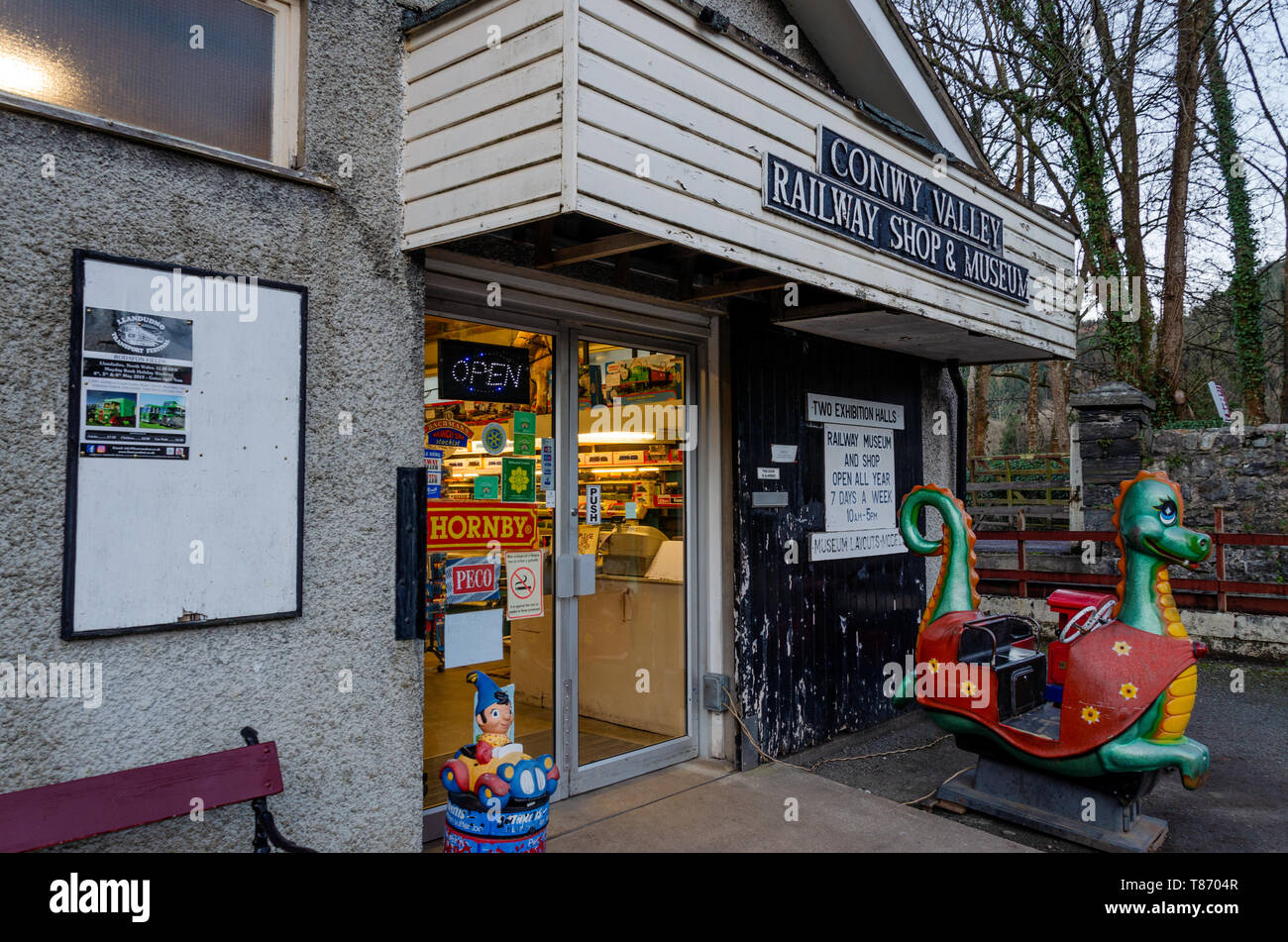 BetwsyCoed, UK Feb 2, 2019 The Conway Valley Railway Shop & Museum