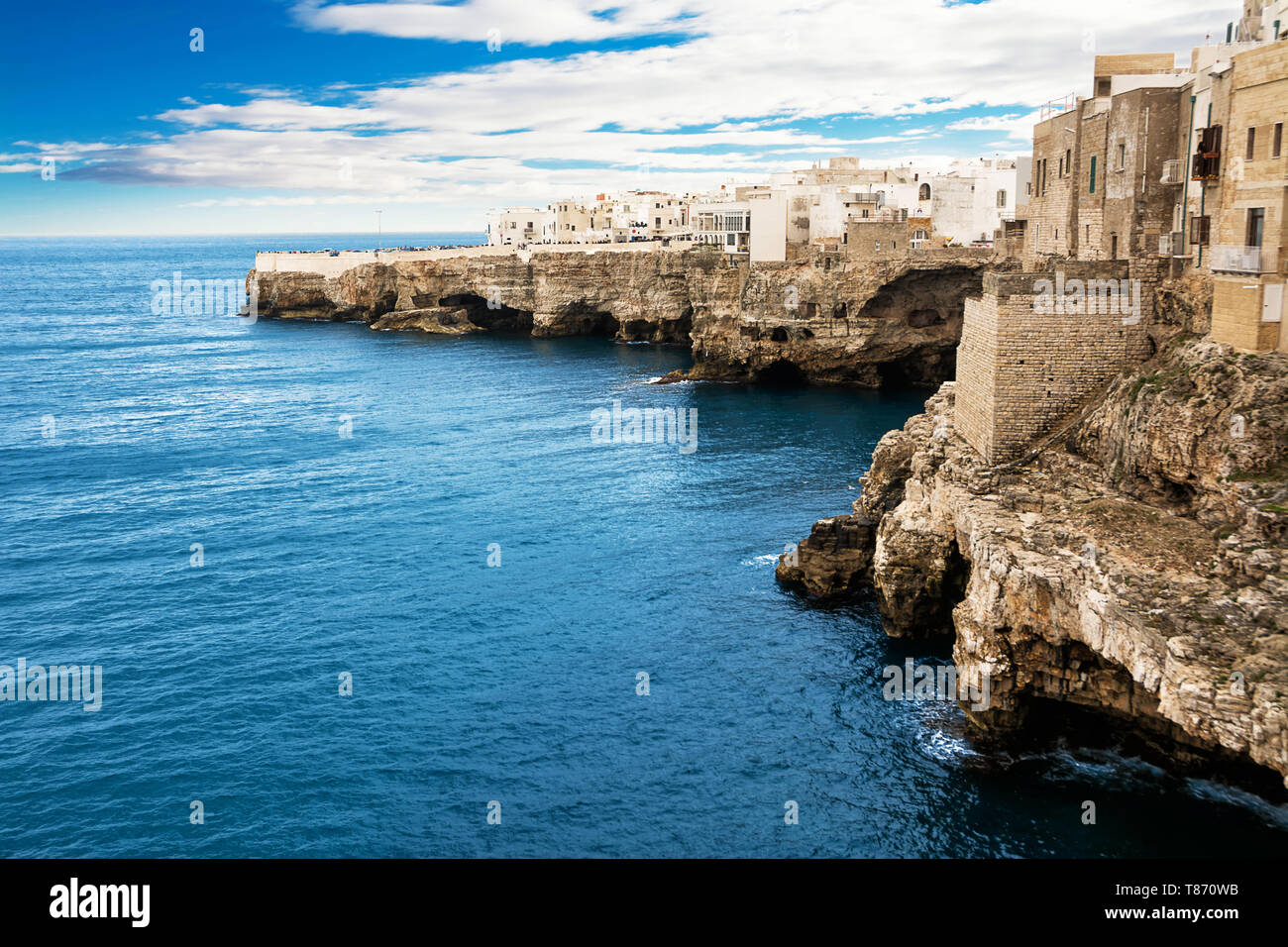 Polignano a mare cliffs hi-res stock photography and images - Alamy