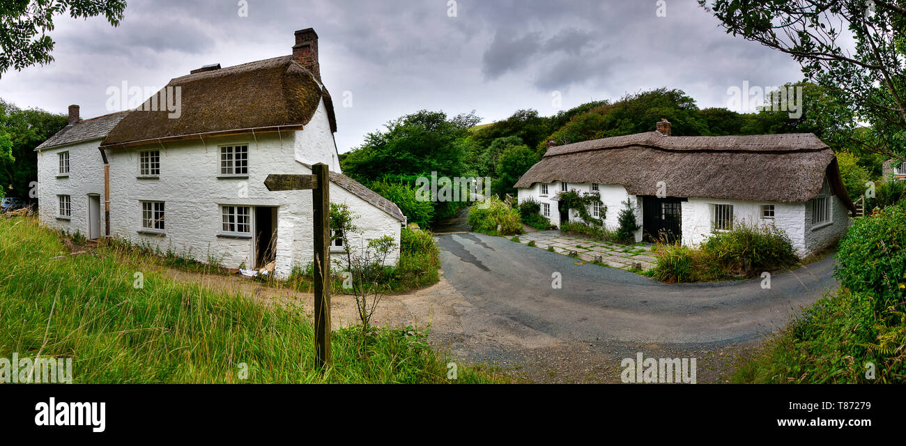 National Trust Cottage In Coombe Valley Morwenstow In Cornwall