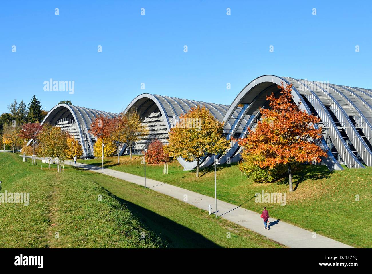 Switzerland, Canton of Berne, Berne, Paul Klee Centre (Zentrum Paul Klee) by architect Renzo Piano Stock Photo