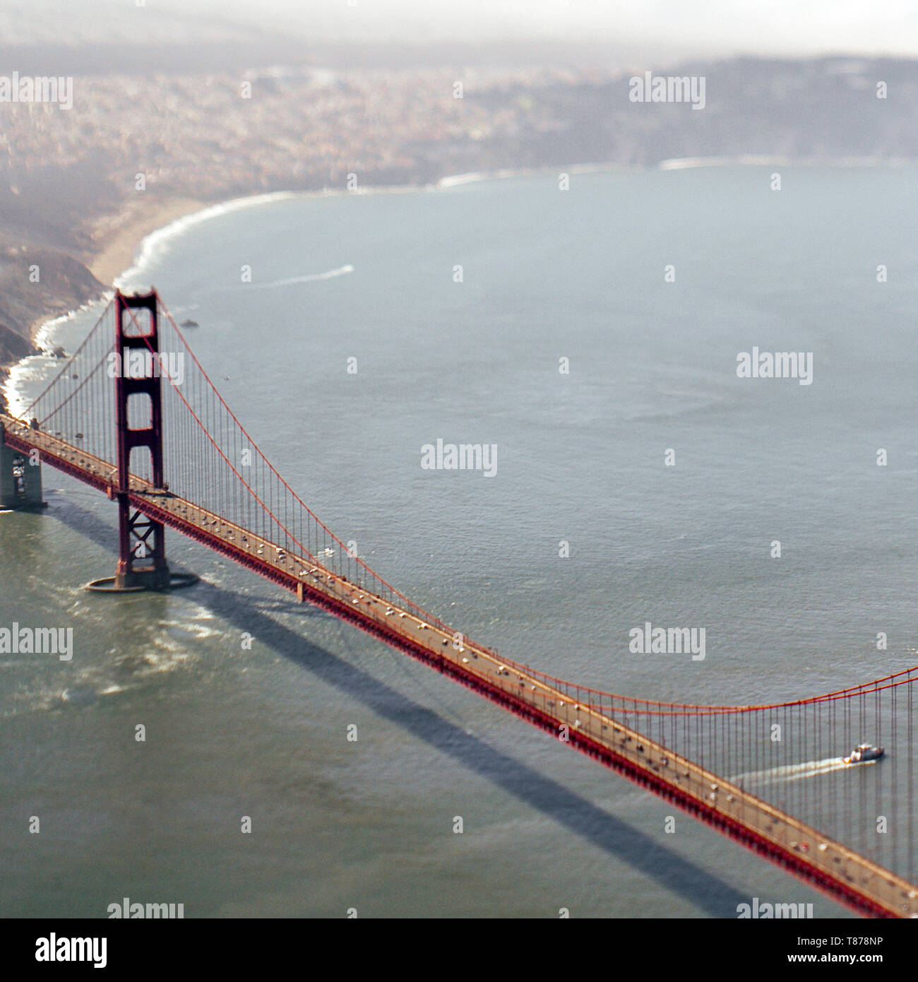 Aerial View of Golden Gate Bridge Stock Photo - Alamy