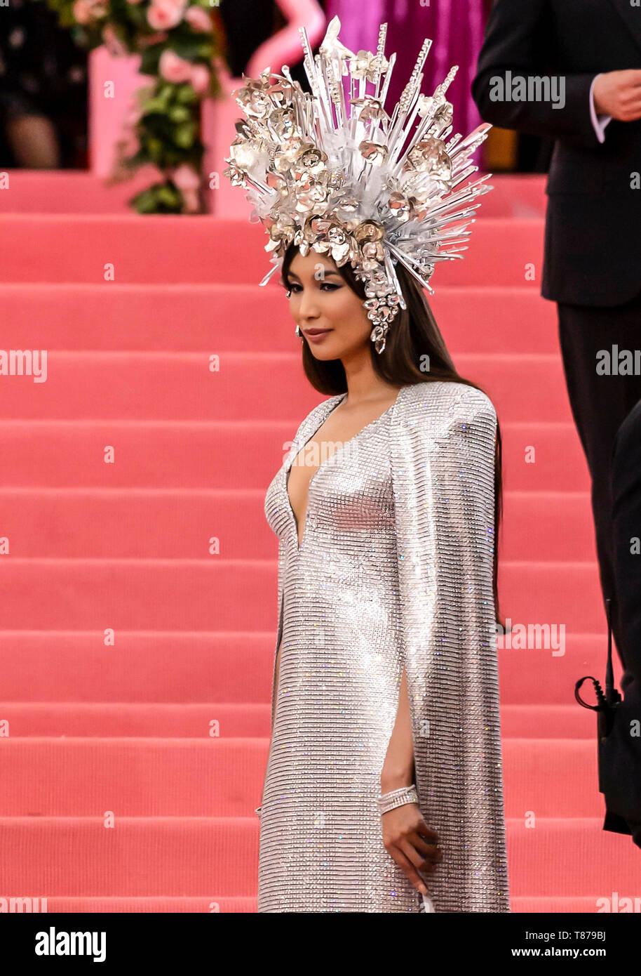 New York, NY - May 06, 2019: Gemma Chan arrives for the 2019 Met Gala