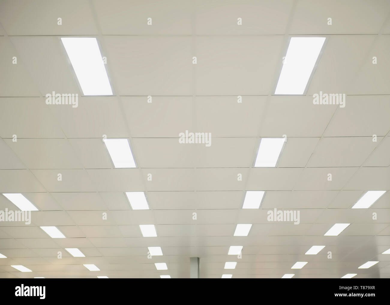 Suspended Ceiling Lights Stock Photo 246023871 Alamy