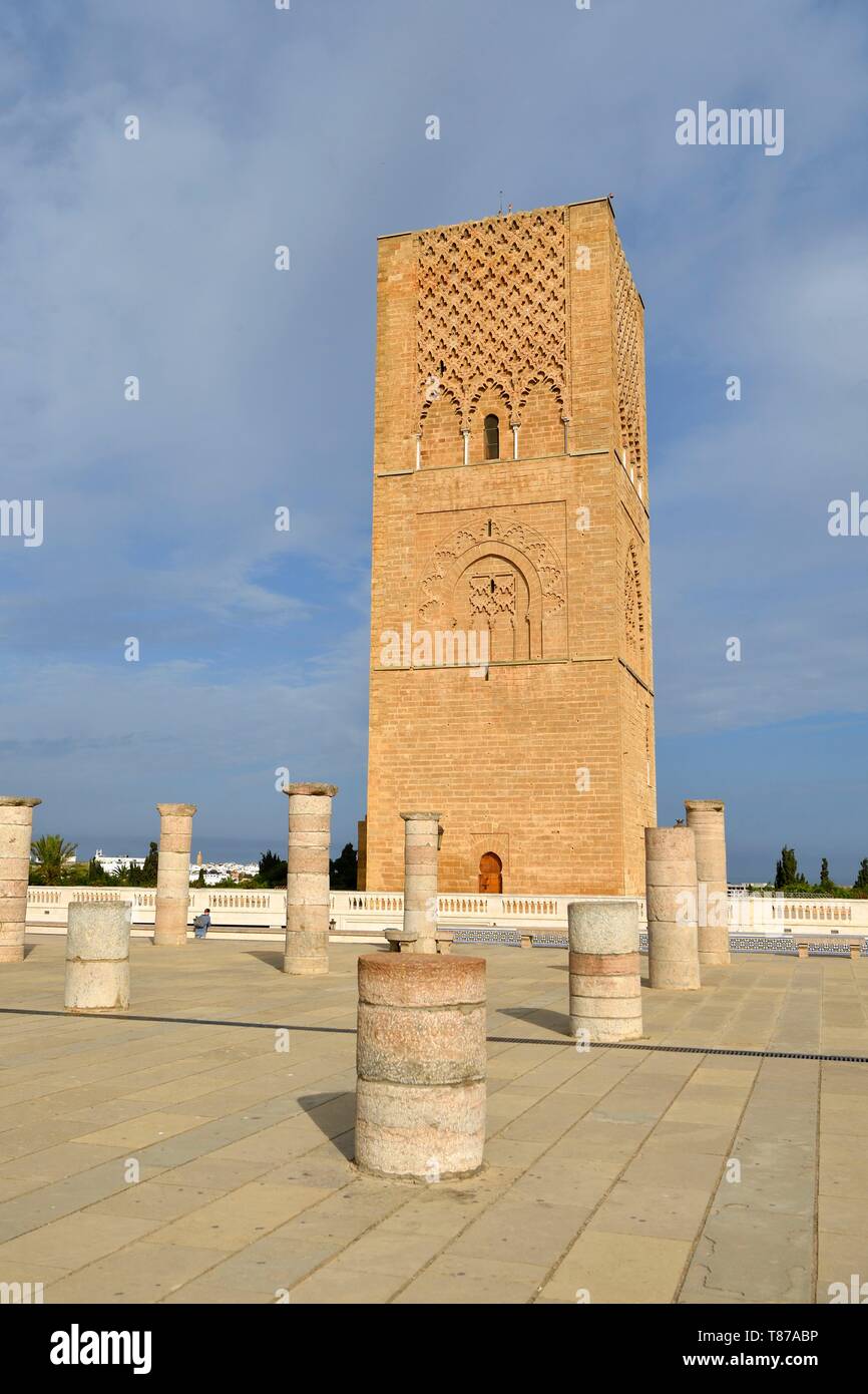 Morocco, Rabat, listed as World Heritage by UNESCO, esplanade of the ...