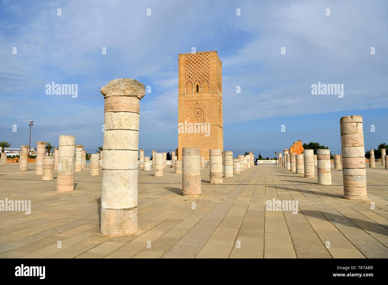 Morocco, Rabat, listed as World Heritage by UNESCO, esplanade of the ...