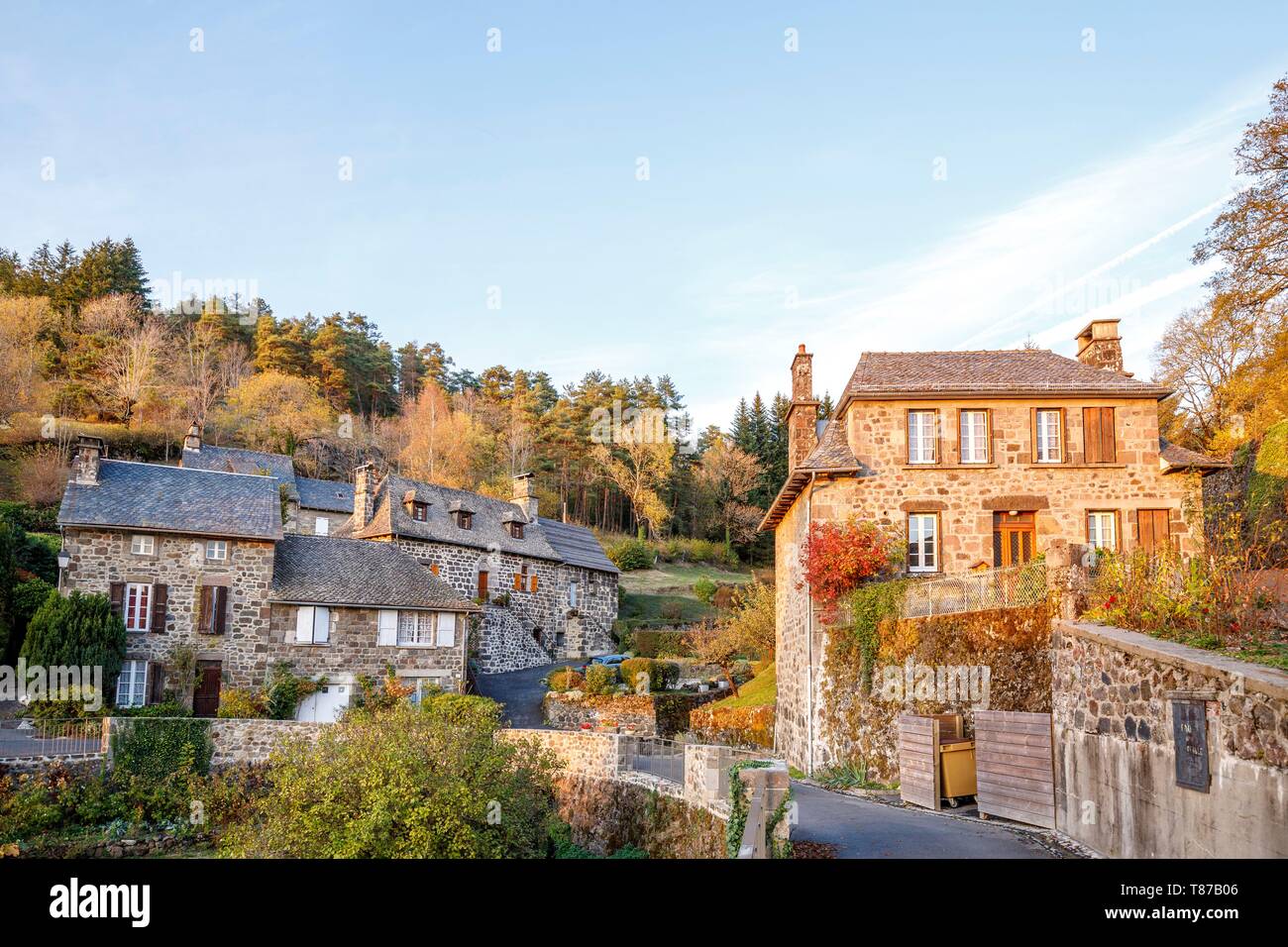 France, Cantal, regional natural park volcanoes of Auvergne, country of ...