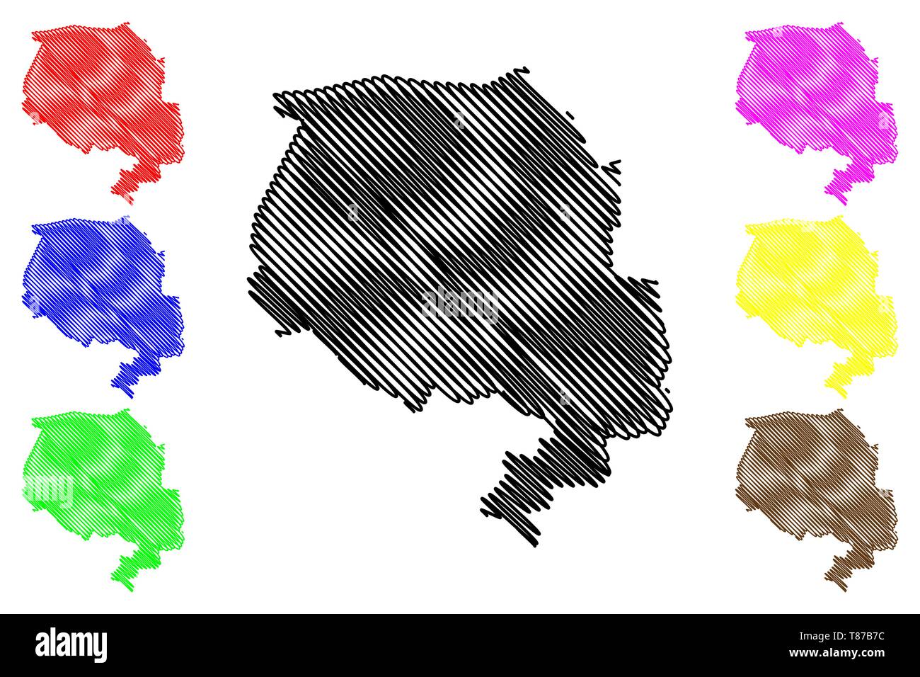 Navoiy Region Republic of Uzbekistan - Navoiy Region Republic Of Uzbekistan Regions Of Uzbekistan Map Vector Illustration Scribble Sketch Navoiy Map T87B7C 