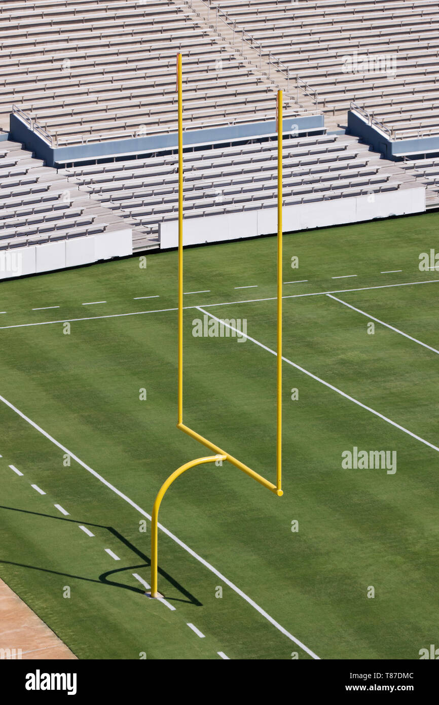 Football Field End Zone Stock Photo Alamy