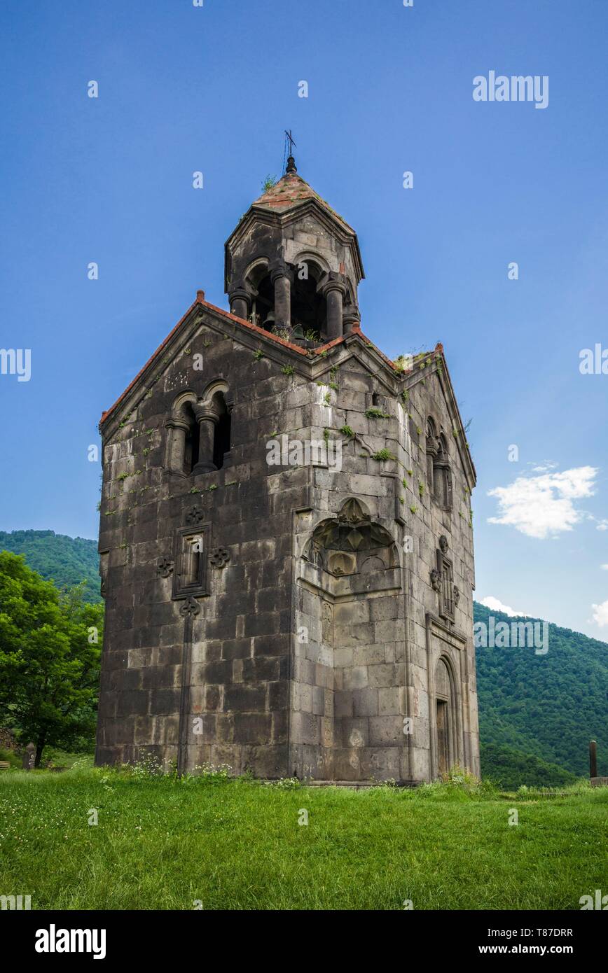 Armenia, Debed Canyon, Haghpat, Haghpat Monastery, 10th century, bell tower Stock Photo