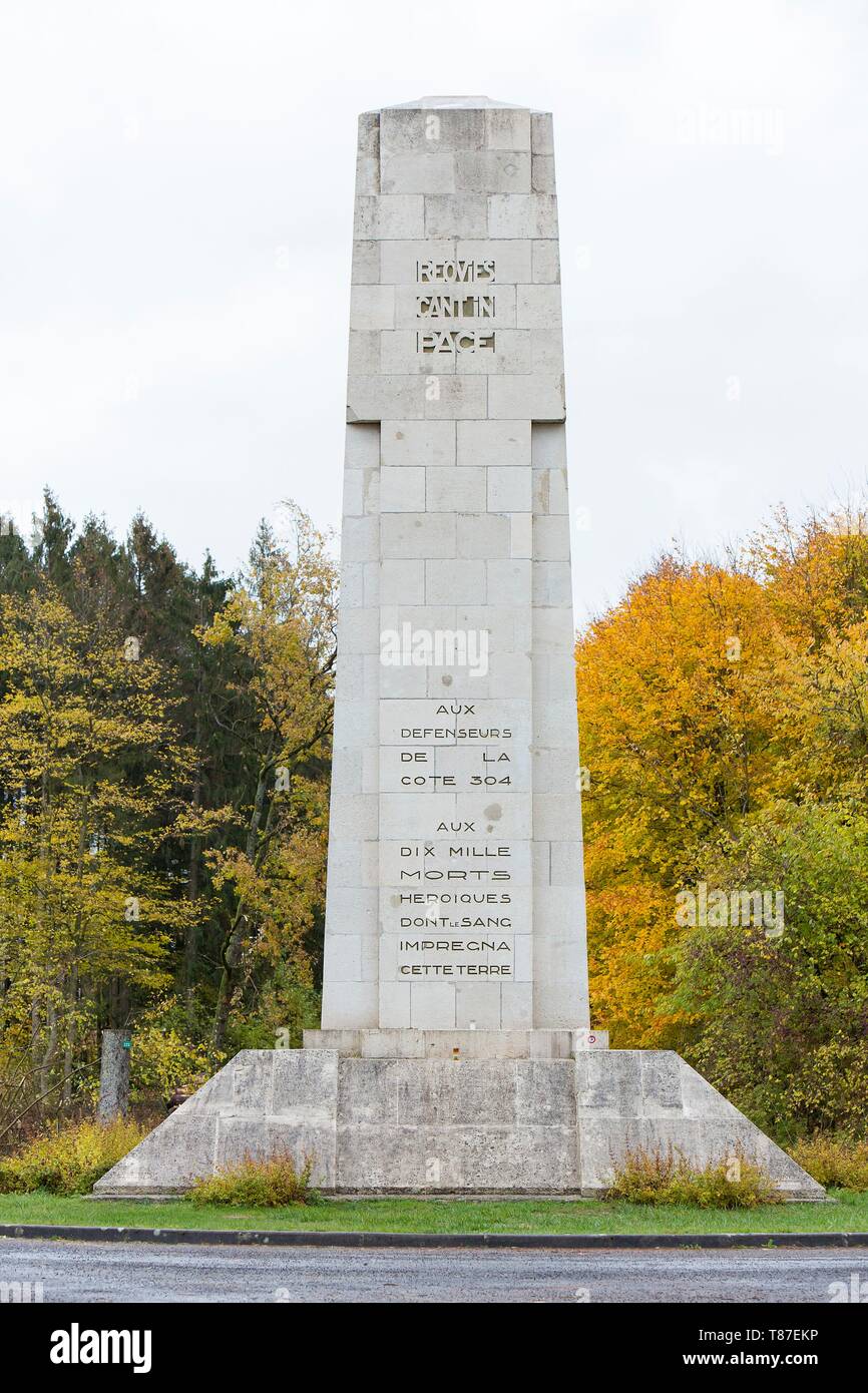 France, Meuse, Argonne region, Esnes en Argone, the Cote 304 War