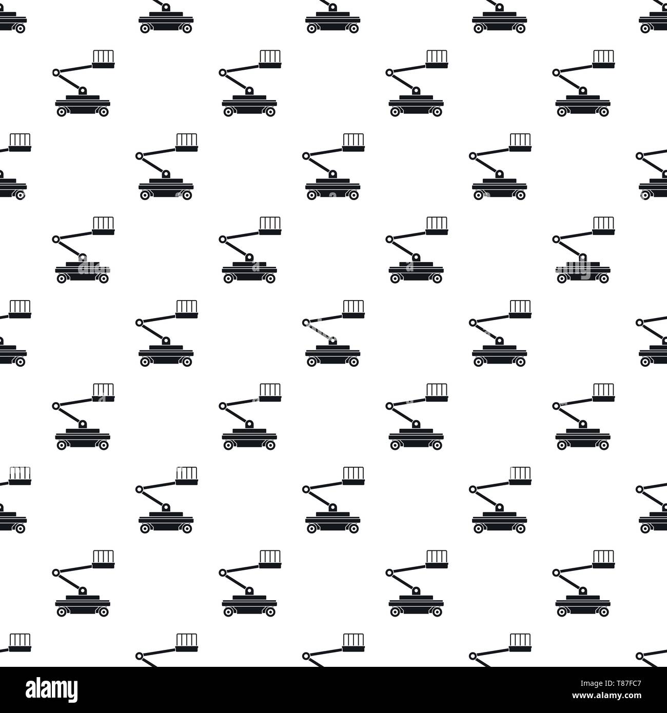 Lift service pattern seamless vector repeat geometric for any web design Stock Vector