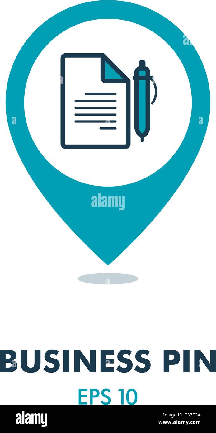 Contract Document With Pencil outline - Contract Document With Pencil Outline Pin Map Icon Business Sign Map Pointer Map Markers Graph Symbol For Your Web Site Design Logo App Ui Vec T87FGA 