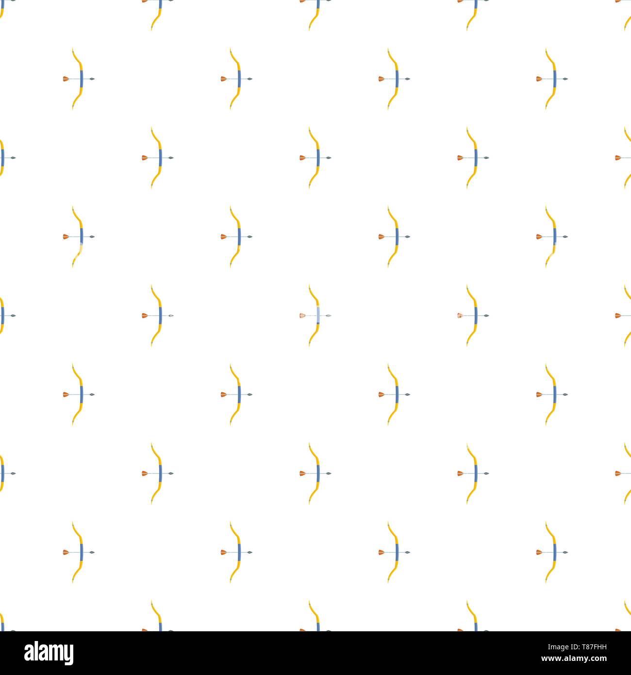 Archery game pattern seamless vector repeat for any web design Stock Vector