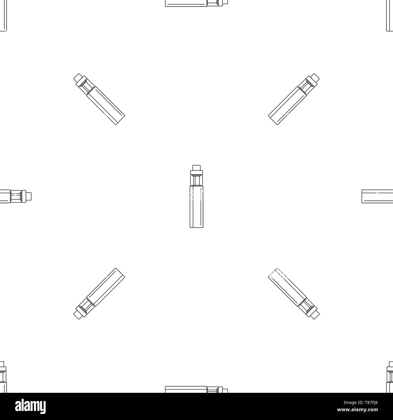Vape pen pattern seamless vector repeat geometric for any web design Stock Vector
