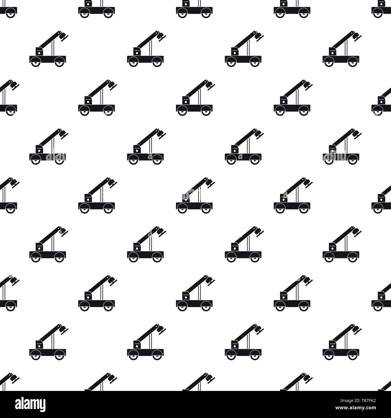 Magnet crane pattern seamless vector repeat geometric for any web design Stock Vector