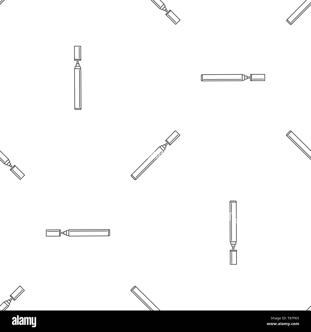 Electronical cigarette pattern seamless vector repeat geometric for any web design Stock Vector