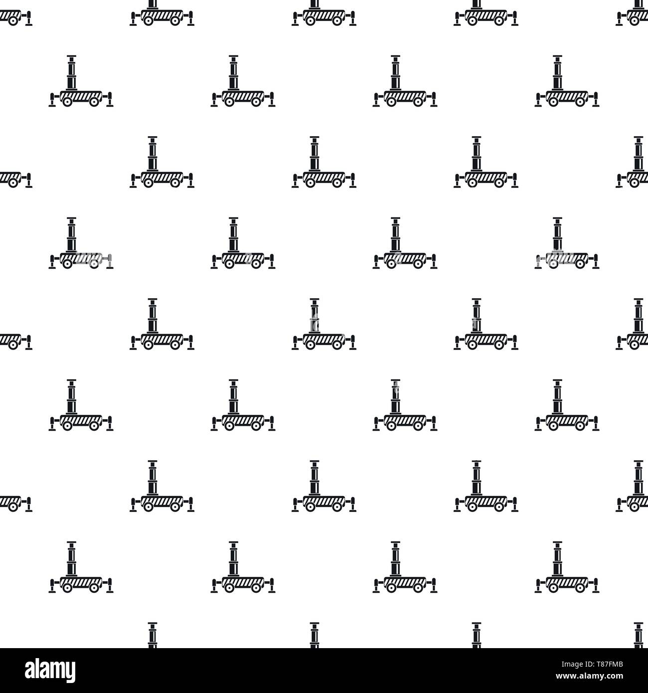 Hydraulic crane pattern seamless vector repeat geometric for any web design Stock Vector
