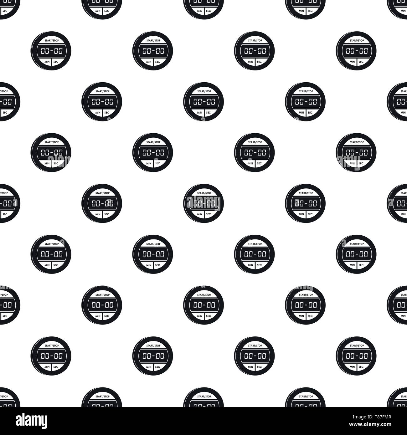 Digital stopwatch pattern seamless vector repeat geometric for any web ...