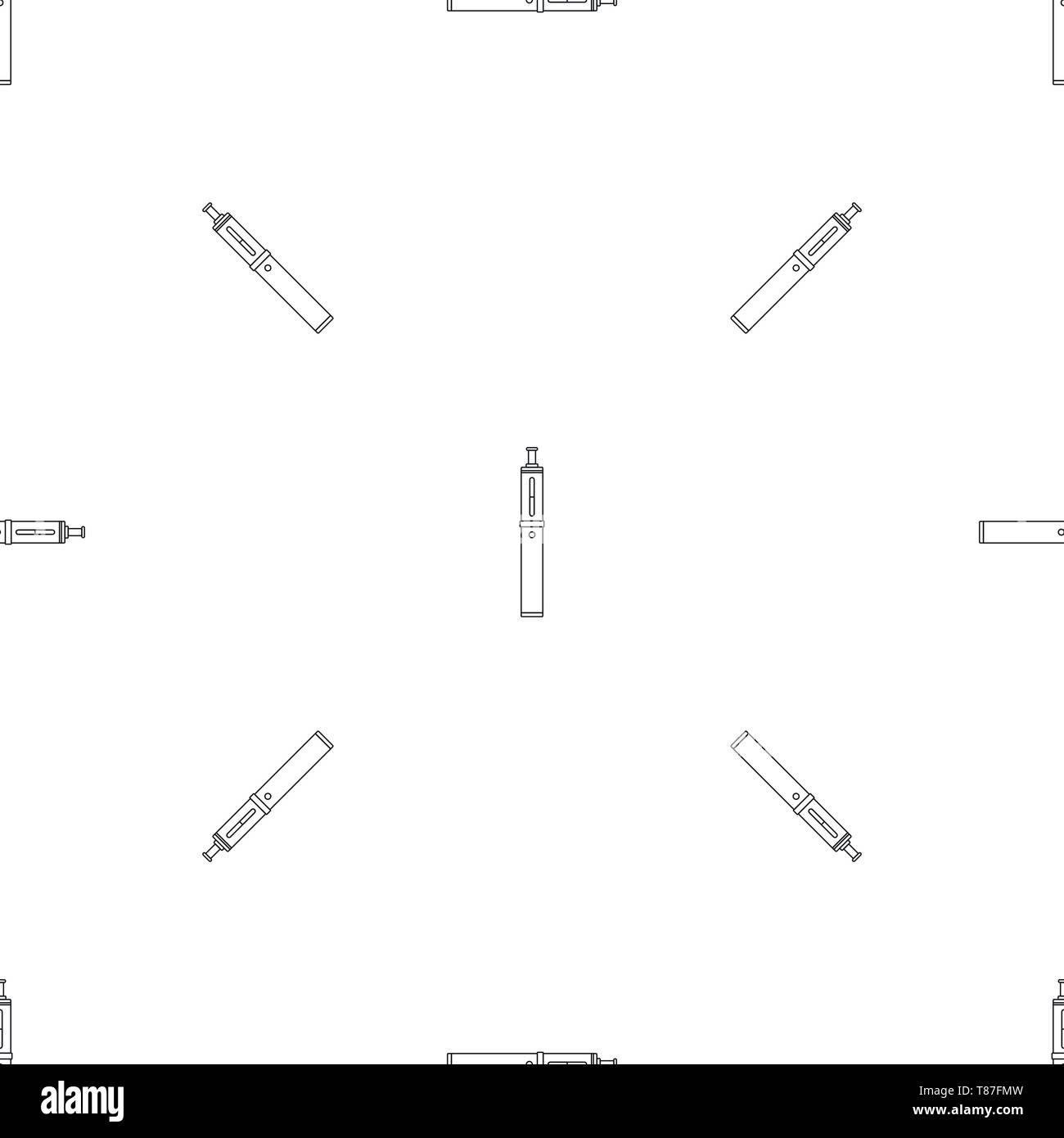 Steel vape pen pattern seamless vector repeat geometric for any web design Stock Vector