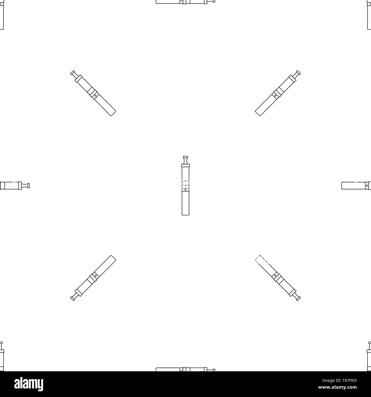 Modern vape pen pattern seamless vector repeat geometric for any web design Stock Vector