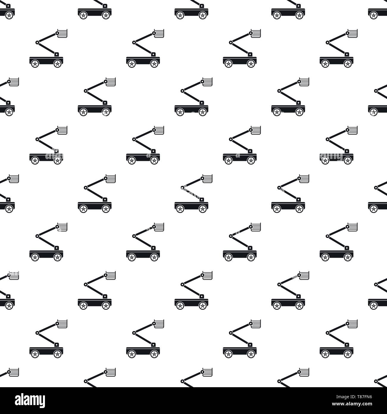 Lift small machine pattern seamless vector repeat geometric for any web design Stock Vector