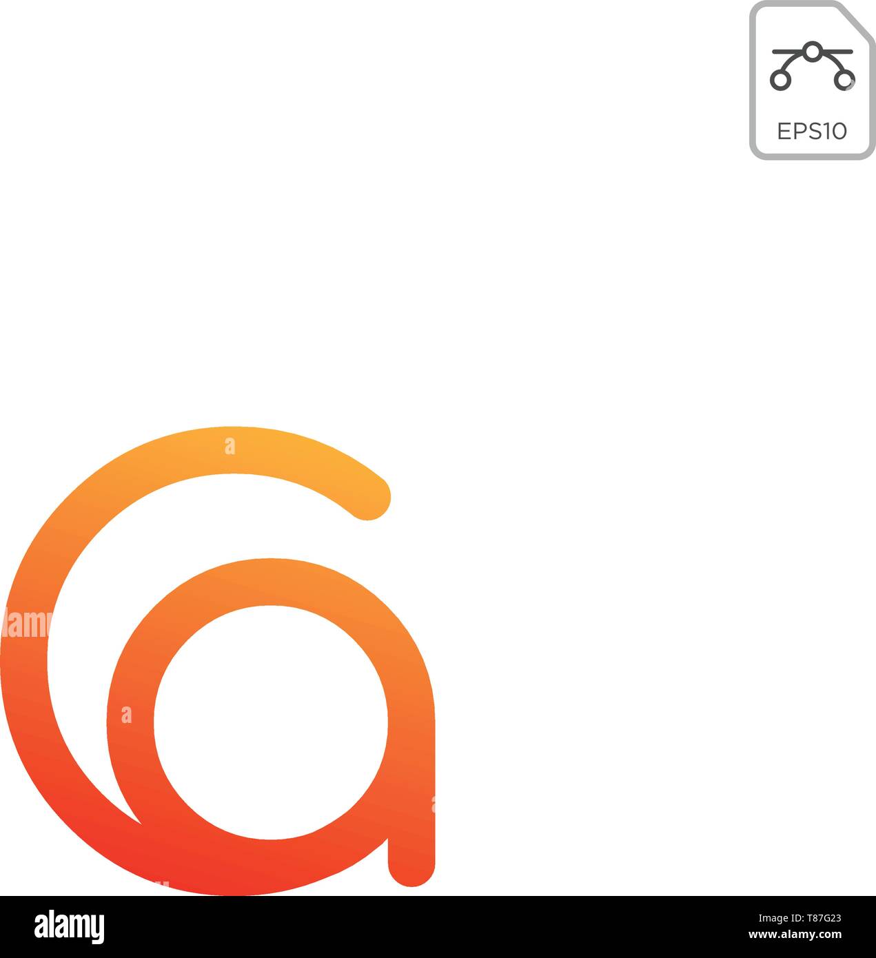 initial AC, CA, A, C Logo template vector illustration Stock Vector