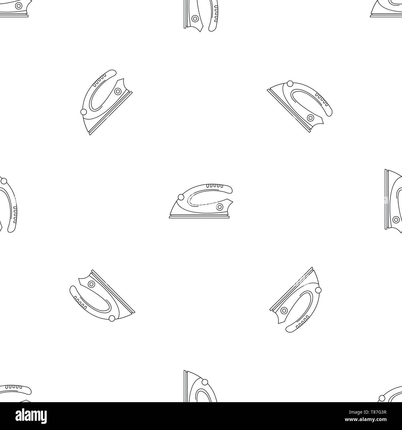 Modern iron pattern seamless vector repeat geometric for any web design Stock Vector