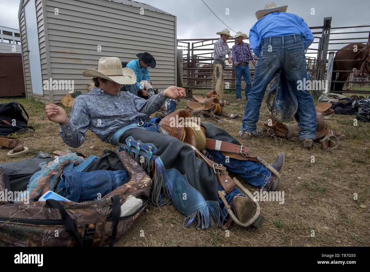 United States, South Dakota, Dupree, rodeo Stock Photo Alamy