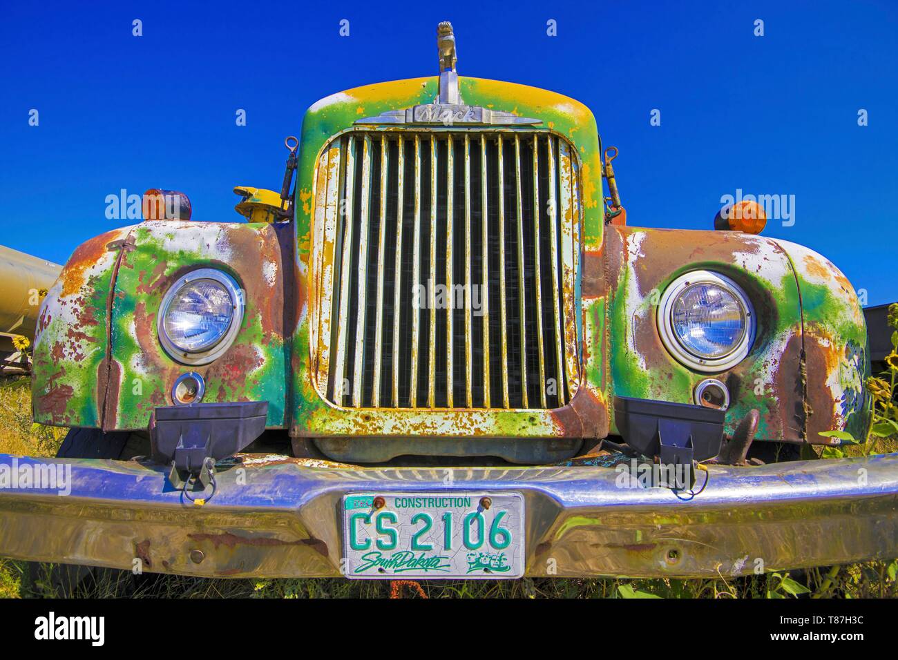 United States, South Dakota, Isabel, trucks wreckage Stock Photo - Alamy