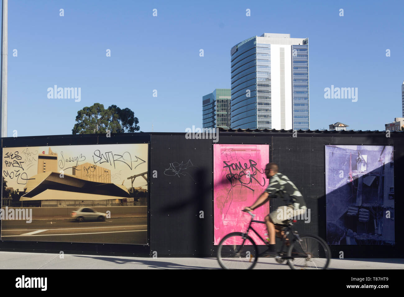 Pert, Western Australia, Australia 16/01/2013 Wall with street art