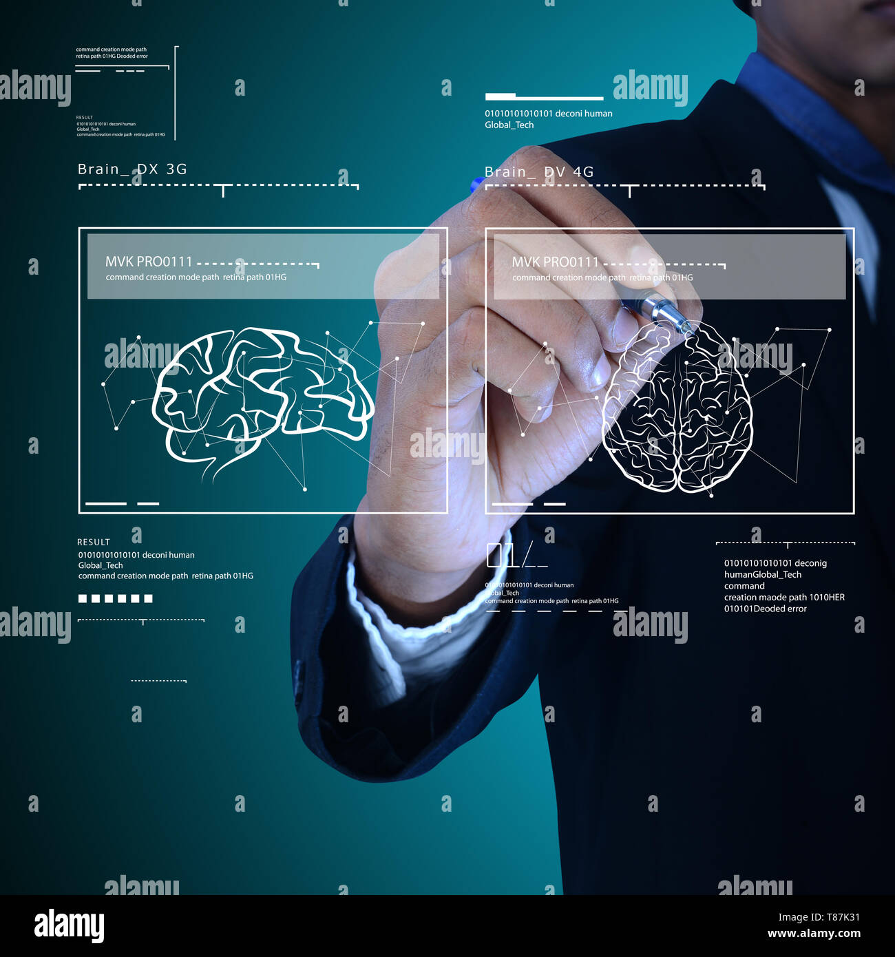 human brain development concept Stock Photo - Alamy